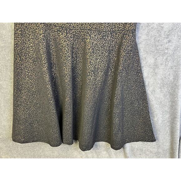 Snap Dress Woman's Size 2XL Gold Black Ruffled Sheath Lined Casual - Picture 6 of 10